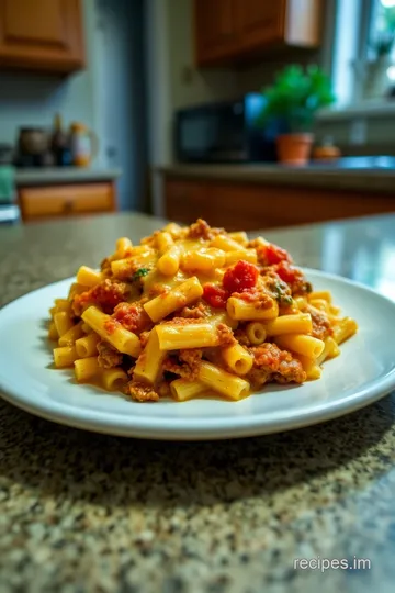 Cheesy Beefaroni Delight steps