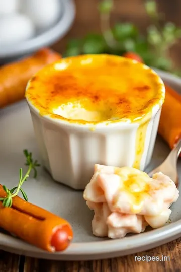 Crab Brulee Recipe presentation