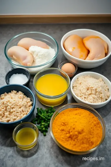 Crispy Fried Chicken Katsu with Savory Curry Sauce ingredients