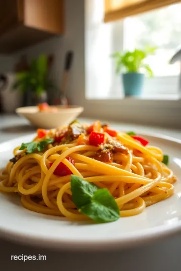 Italian Drunken Noodles Recipe steps