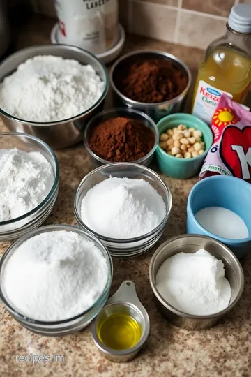 Lavender-Infused Violet Velvet Cake ingredients