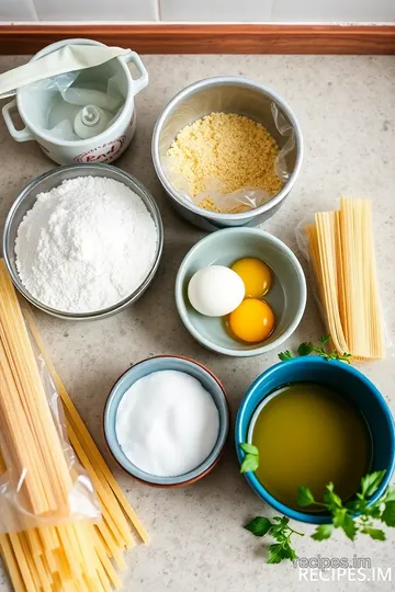 Quick & Easy Fresh 00 Flour Pasta Recipe ingredients
