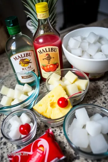 Malibu Bay Breeze Cocktail Recipe ingredients