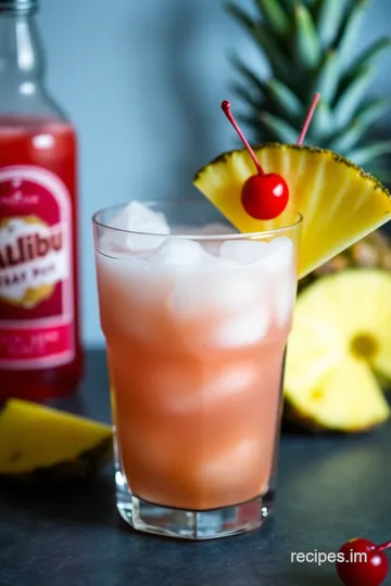 Malibu Bay Breeze Cocktail Recipe presentation