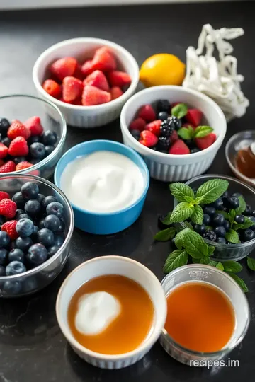 Quick Berry Dessert with Refreshing Sauce ingredients