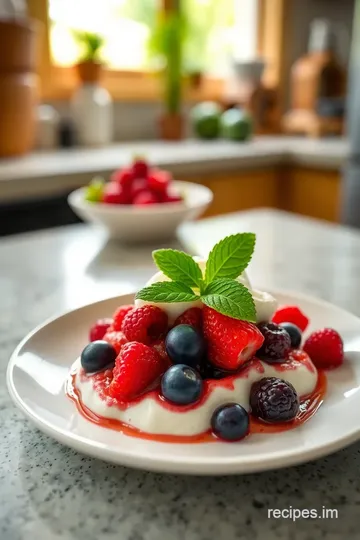 Quick Berry Dessert with Refreshing Sauce steps
