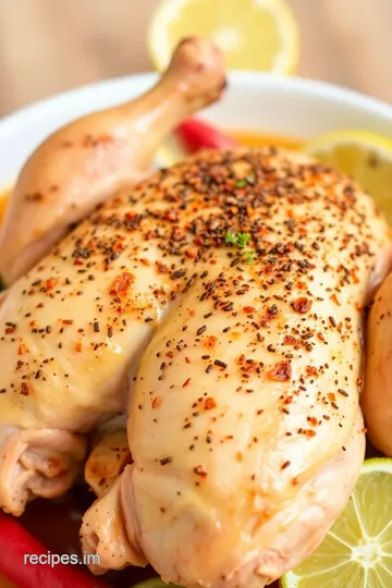 Roast Chicken with Flavorful 7 Spice Mix presentation