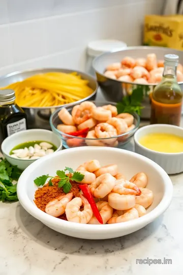 Sautéed Shrimp with Zesty Garlic Delight ingredients