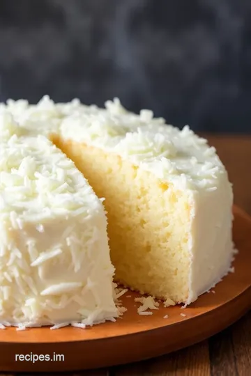 Tom Cruise Coconut Cake presentation