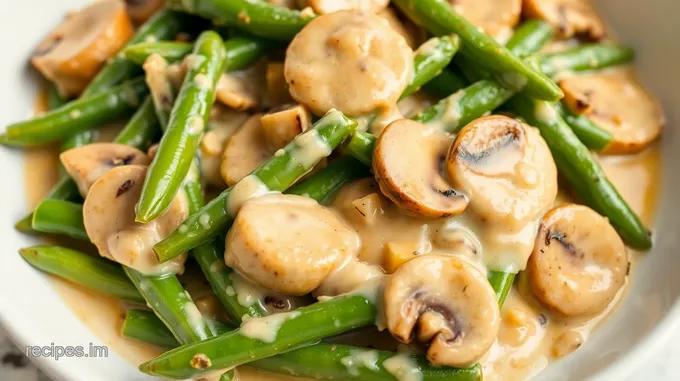 How to Bake Green Beans with Creamy Mushroom Delight: A Cozy Family Favorite Bake Green Beans with Creamy Mushroom Delight